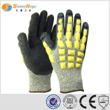 sunnyhope TPR china impact gloves, knitted with HPPE